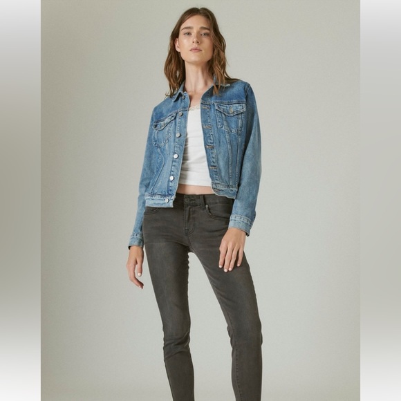 Lucky 🍀 brand Tomboy Trucker denim jacket, size XS, Color: Jacinto River - Picture 3 of 14